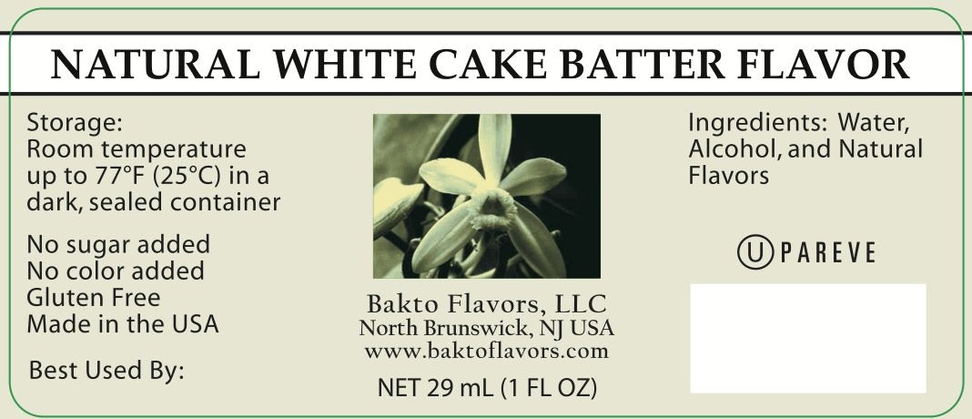Bakto Flavors Baking Line, 1-ounce Bottles, Pack of 3 - White Cake Batter, Yellow Cake, and Carrot Cake