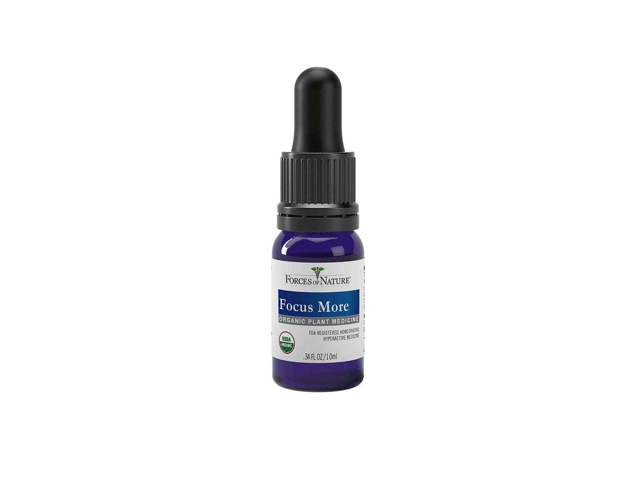 Forces of Nature Organic, Natural Focus More Brain Health Support with Dandelion & Wild Lettuce, Sublingual Tincture Helps Support Memory