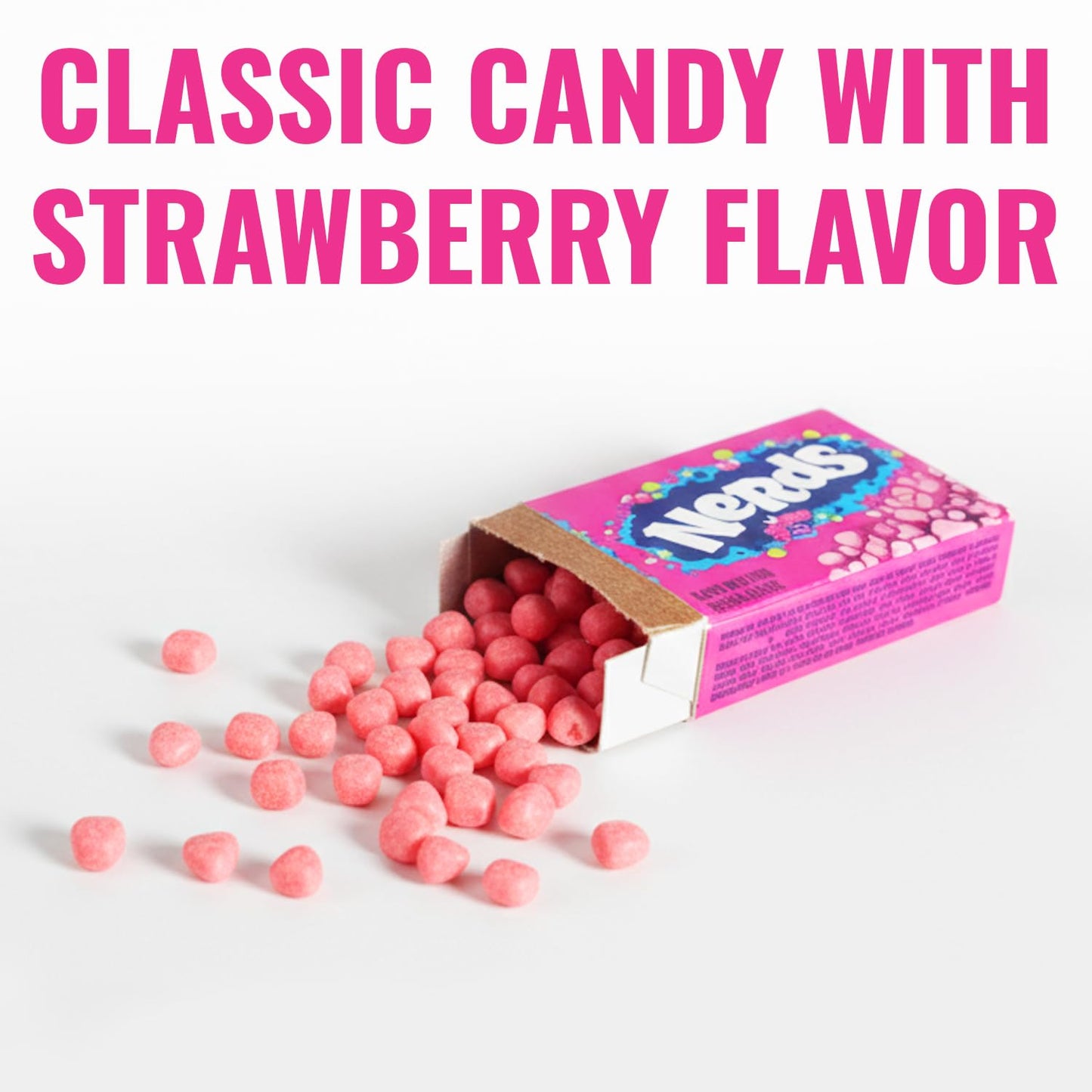 37.6 Lb. Bulk 1134 pieces Strawberry Nerds Mini Size Candy Boxes