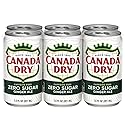 Canada Dry Ginger Ale Zero Sugar, 7.5 Fl Oz Cans, 24 Pack