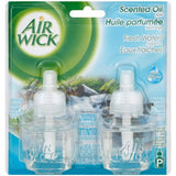 Air Wick Scented Oil Twin Refill Fresh Waters (2X.67) oz (Pack of 18)