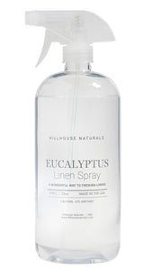 Hillhouse Naturals - Linen Spray - Aromatherapy Spray for Relaxation & Sleep - Refresh Bedding, Curtains & More - With Spearmint, Eucalyptus