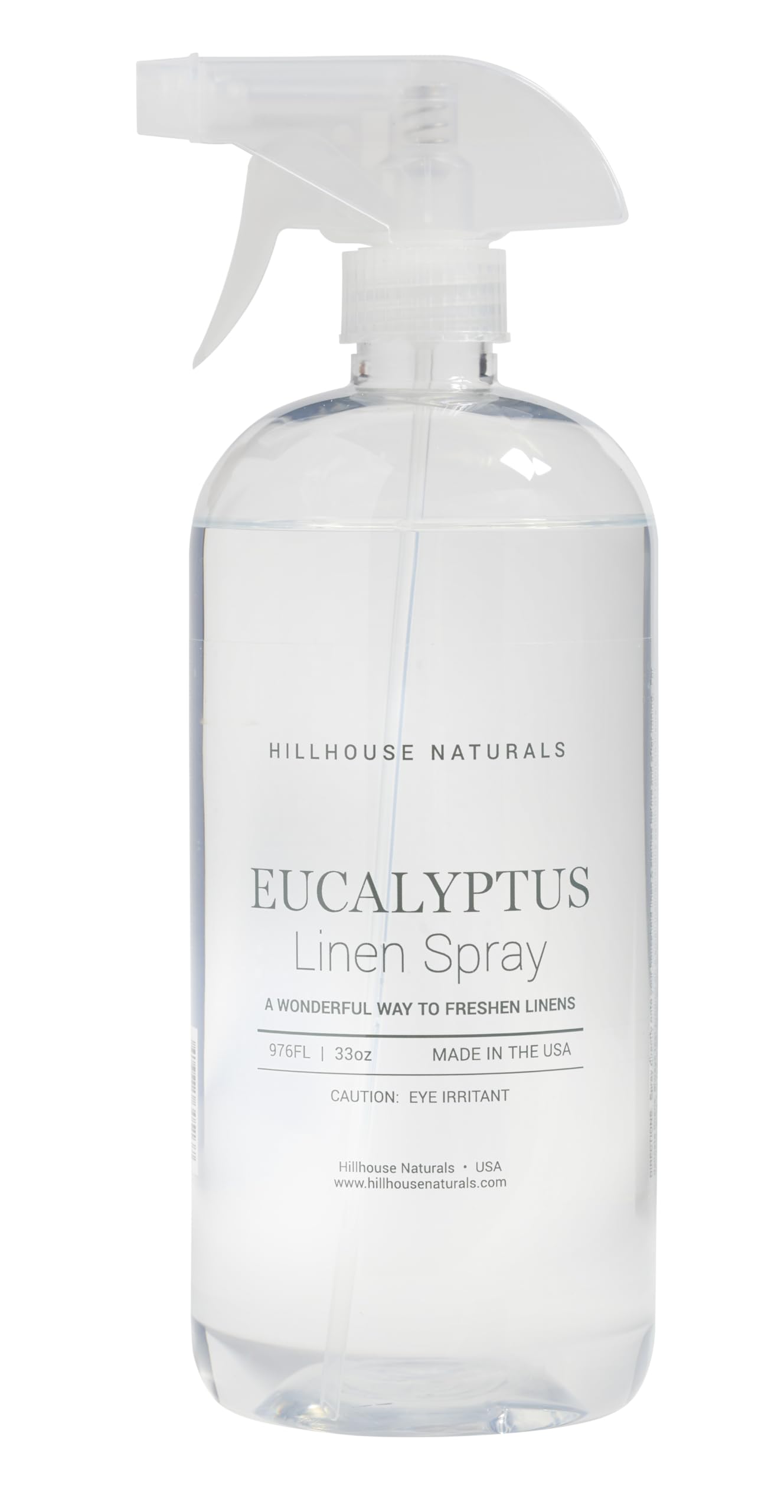 Hillhouse Naturals - Linen Spray - Aromatherapy Spray for Relaxation & Sleep - Refresh Bedding, Curtains & More - With Spearmint, Eucalyptus