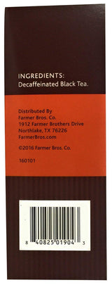 Farmer Brothers Select Decaf Black Tea, Box of 100 Individually wrapped bags (1 Pack)