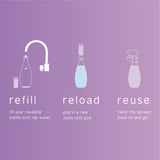 JAWS Cleaner Shower Cleaner Bottle with 2 Refill Pods. Refillable Cleaning Supplies.