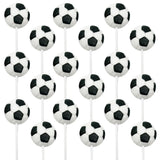Soccer Candy Lollipops - 18 Count Individually Wrapped Suckers - Great for Soccer Party Favors - Sports Snacks - Soccer Goodie Bags - Soccer Team