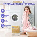 Ambica Travel Laundry Detergent Sheets, Plant-Based Laundry Soap for Fresh Clothes, Hypoallergenic & Free from Harsh Chemicals, Perfect for Sink or