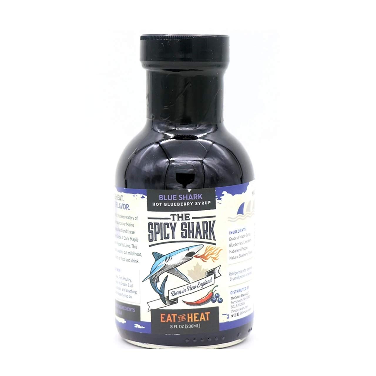 The Spicy Shark Hot Blueberry Maple Syrup
