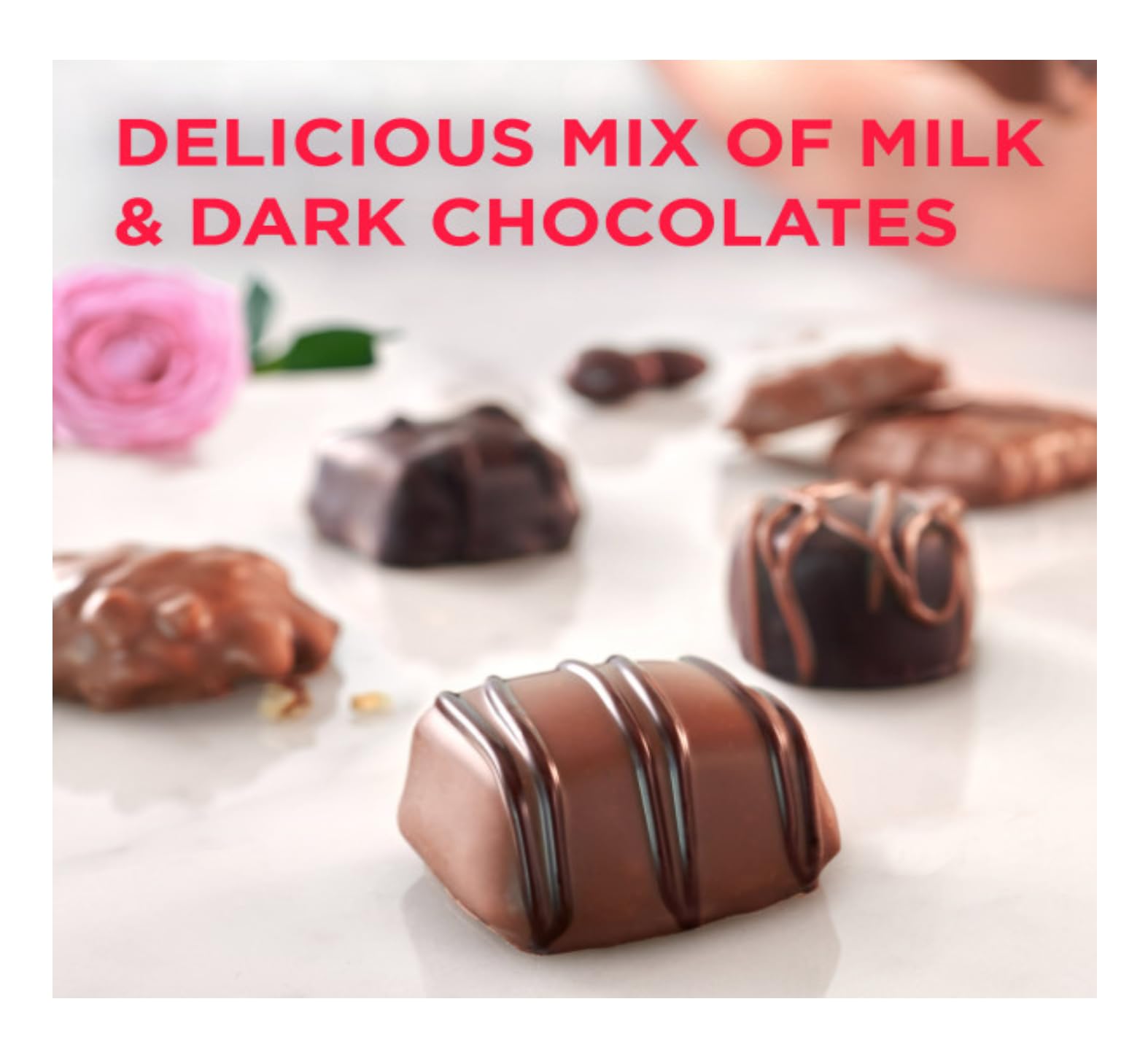 Russell Stover Valentine's Day Heart Shaped Box - Pack of 2-7 Pieces Per Box - Iconic Chocolate Everyone Loves - Perfect for Giving That Special