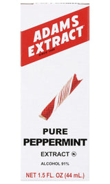 Adams Extract Flavoring 1.5oz Bottles (Pack of 3) Choose Flavor Below (Pure Peppermint Extract)