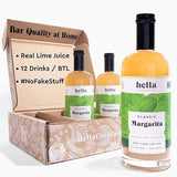Hella Cocktail Co. Classic Margarita Premium Cocktail Mixers | Made with Real Lime Juice, Ready-to-Mix for the Perfect Margarita (750ml 3-Pack