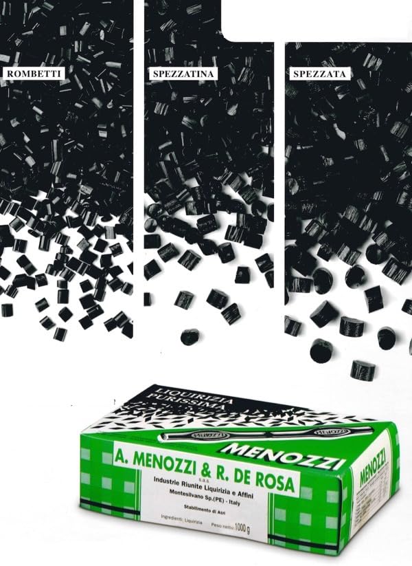 Menozzi De Rosa, 100% Pure Hard Licorice Juice Spezzata Cuttings Bulk (1.500 Lbs)