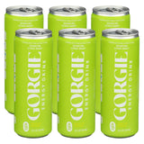 Gorgie Bev Energy Sparkling Citrus Burst - 12 fl oz Cans - for Focus and Refreshment - Alternative to Alani and Celsius - V8 Style Beverage - 6 Pack