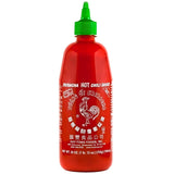 The Original Huy Fong Sriracha Hot Chili Sauce, 28 OZ Rooster Sriracha Chili Sauce, Low Carb Classic Cook Sriracha Chili Paste, Perfect for Dipping