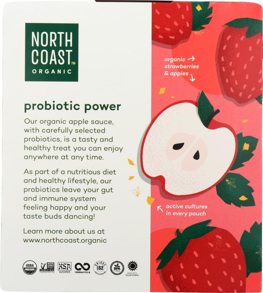 North Coast (NOT A CASE) Apple Sauce Srawberry Probiotic
