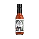 Queen Majesty Red Habanero & Black Coffee Hot Sauce, 5 oz - All Natural Habanero Condiment - Fair Trade, Vegan, Gluten Free, non GMO, Sugar Free