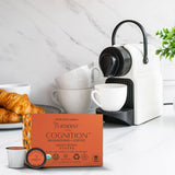 Lifeboost Cognition Decaf Mushroom Coffee Pods - Organic Low Acid Decaf K-Cups with Lion’s Mane & Chaga Adaptogens - Nootropic Coffee for Focus
