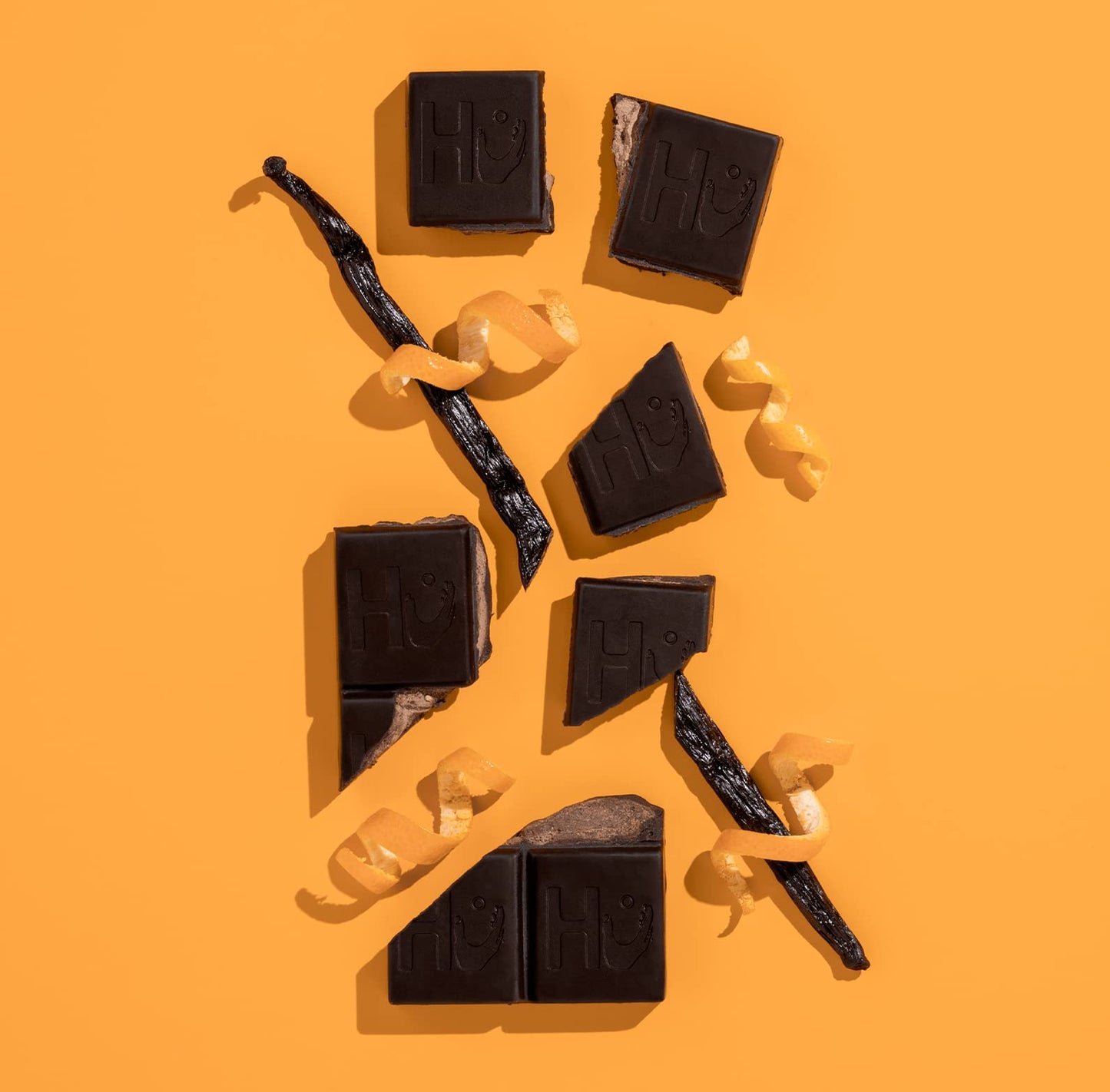 Hu Chocolate Bars | 12 Pack Orange Dream Vanilla Cashew Butter Chocolate | Natural Organic Vegan, Gluten Free, Paleo, Non GMO, Fair Trade Dark