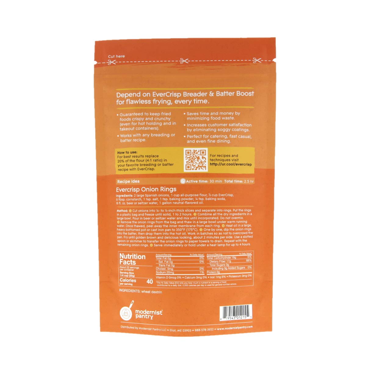 EverCrisp Breader & Batter Boost Vegan OU Kosher Certified ? Non-GMO - 16 oz.