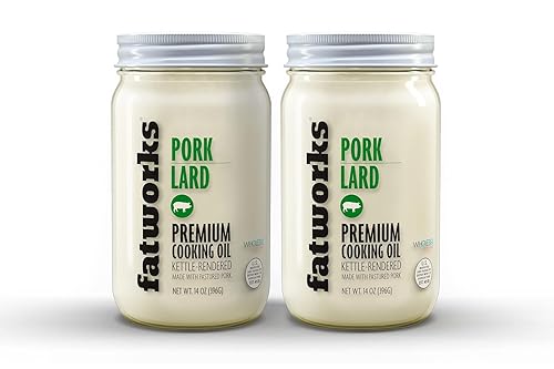 Fatworks Premium Pasture Raised Lard. The Original Non-Hydrogenated Pasture-Raised Lard crafted for Traditional, Keto, and Paleo Chefs. Artisanally