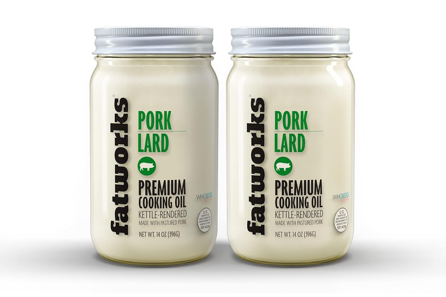 Fatworks Premium Pasture Raised Lard. The Original Non-Hydrogenated Pasture-Raised Lard crafted for Traditional, Keto, and Paleo Chefs. Artisanally