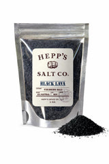 HEPP'S Salt Co. Hawaiian Black Lava Sea Salt, Cocktail Rim Salt, 3 oz