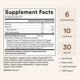 ActivatedYou Morning Lift Mushroom Infused Coffee - Certified Organic, Plant Based Mushroom Coffee Instant Blend Made with Lion's Mane & Cordyceps