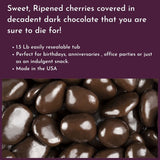 WinCrest Dark Chocolate Covered Cherries (1.5 Lb Tub)