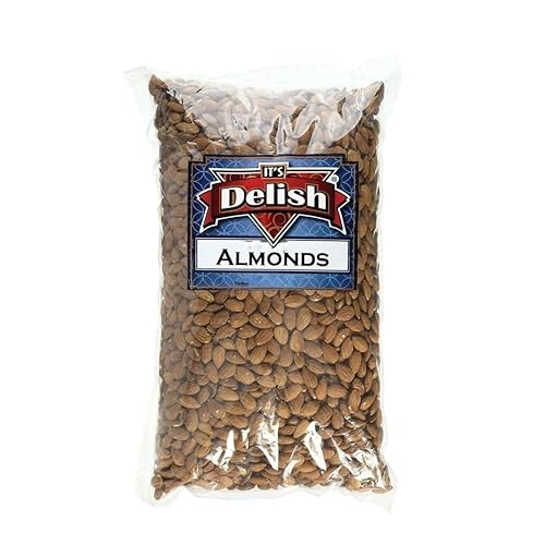 Gourmet Whole Almonds Roasted Unsalted by Its Delish Bulk (1 lb)