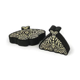 Genuine Fred Night Scrub Moth Kitchen Sponges - Set of 2 Moth-Shaped Sponges with Celestial Gold Metallic Details - Triple-Layer Design - Cute