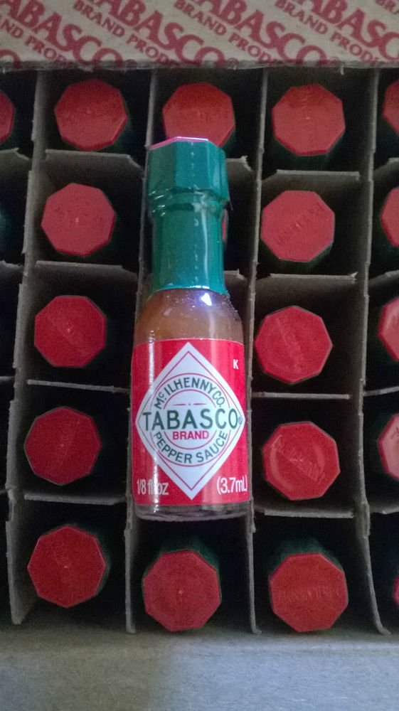 TABASCO brand Miniature Hot Sauce Bottles - Case Of 144