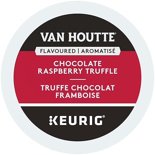 12 Pack Single Serve Van Houtte Chocolate Raspberry Truffle Light Roast Coffee K-Cup Pods