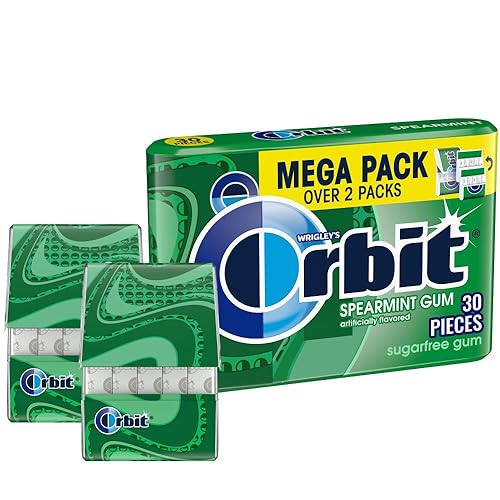 ORBIT Spearmint Sugar Free Chewing Gum Graduation and Prom Night Essential Grad Gift, 30 Piece Pack