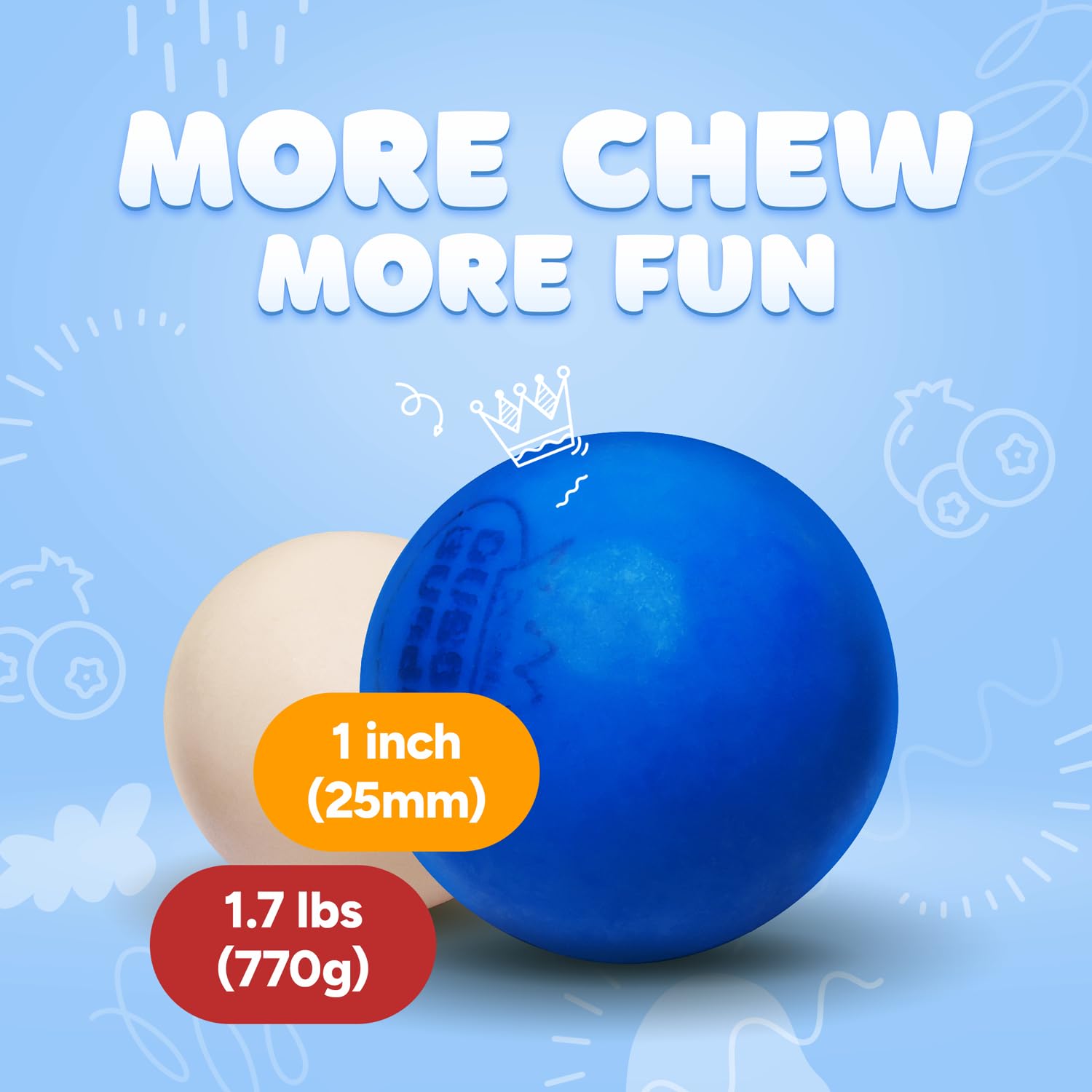 Gumballs for Gumball Machine - 1 Inch Large Gum Balls in Bulk - 1.7 Lb Gumball Machine Refills - 96 Pcs Double Bubble Gumballs - Assorted Chewing Gum