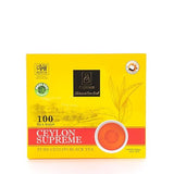 Ceylonzon Supreme Premium Ceylon Tea comes with 100 Ceylon tea bags 4 Wrapped in Pouch offering Bold, Crisp, Full-Bodied Flavor, Luxurious Aroma