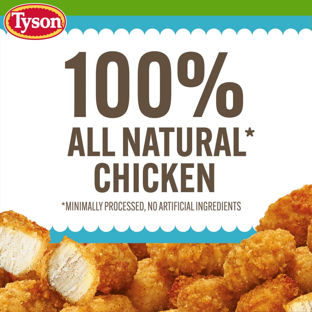 Tyson Lightly Breaded Boneless Chicken Bites, 1.25 Lb Bag