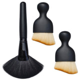 3 Pack Exquisite Microfiber Duster Brush, Car Interior Cleaning Tool, Small Barber Duster Tool, Hair Cutting Brush, Small Dust Cleaning Tools