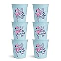 Fun Sweets Blue Cotton Candy 6-Pack - Blue Raspberry Flavor (1.5 oz Tubs) - Bulk Cotton Candy for CandyBuffets, Parties & Gender Reveals