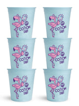 Fun Sweets Blue Cotton Candy 6-Pack - Blue Raspberry Flavor (1.5 oz Tubs) - Bulk Cotton Candy for CandyBuffets, Parties & Gender Reveals