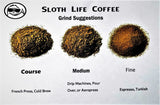 Sloth Life Coffee, Whole Bean Costa Rica, Naranjo Blend, Medium Roast, 1 Lb