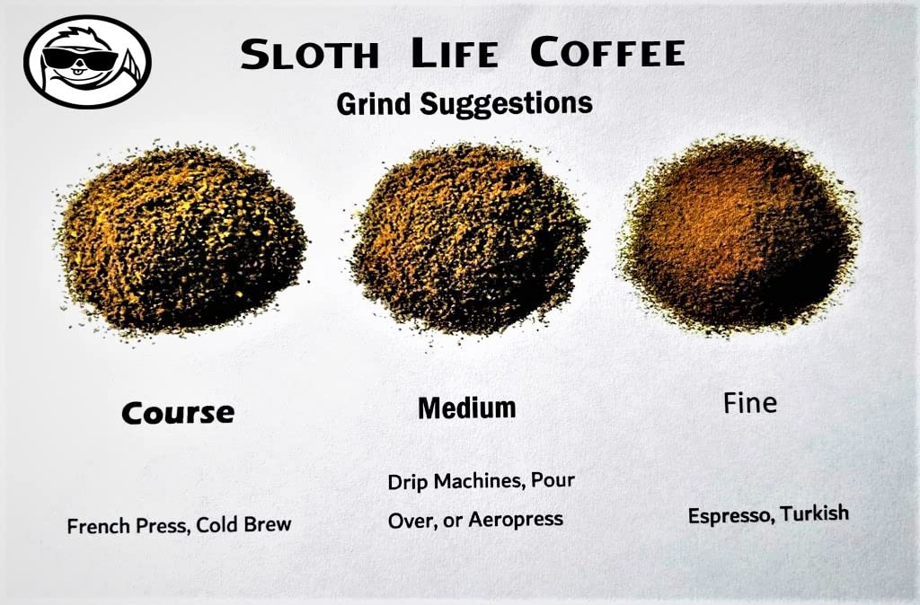 Sloth Life Coffee, Whole Bean Costa Rica, Naranjo Blend, Medium Roast, 1 Lb