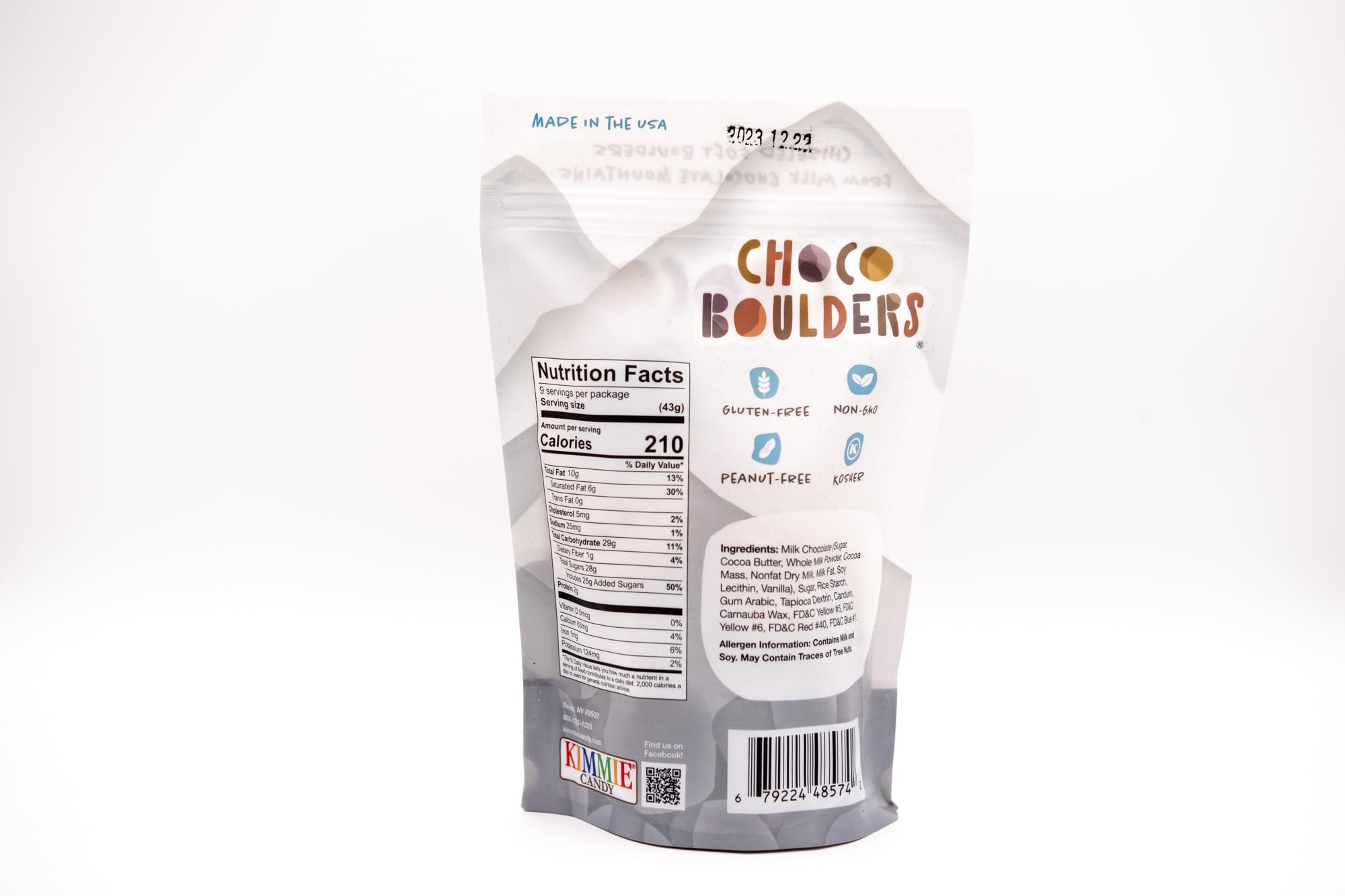 Chocoboulders Chocorocks Kimmie Candy mixed (silver/gold/bronze) 14oz Bag, Big