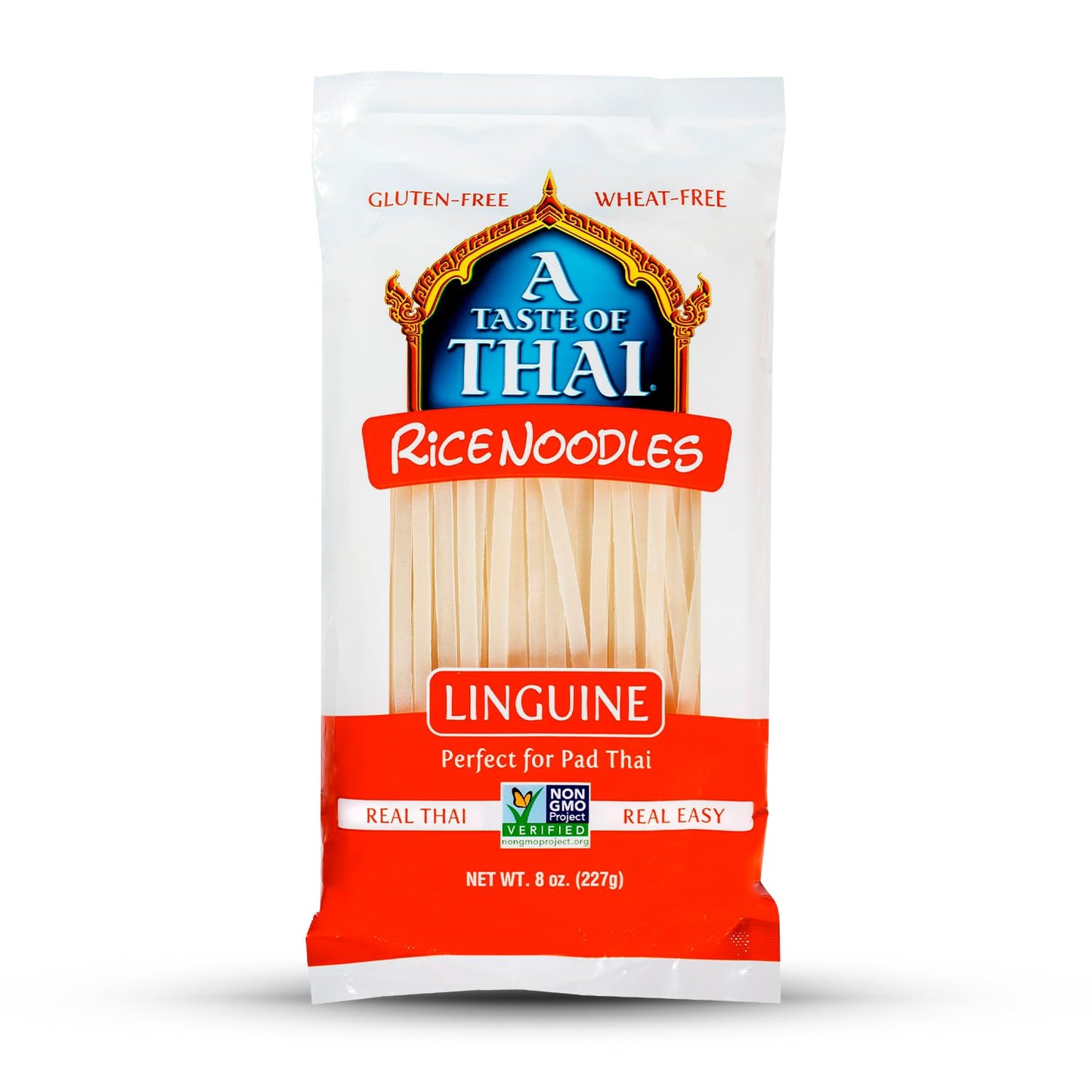A Taste of Thai Linguine Rice Noodles | Restaurant-Quality Thai Flavor in Minutes | Vegan, Gluten-Free, Wheat Free, Non-GMO| Perfect for Stir-Fries