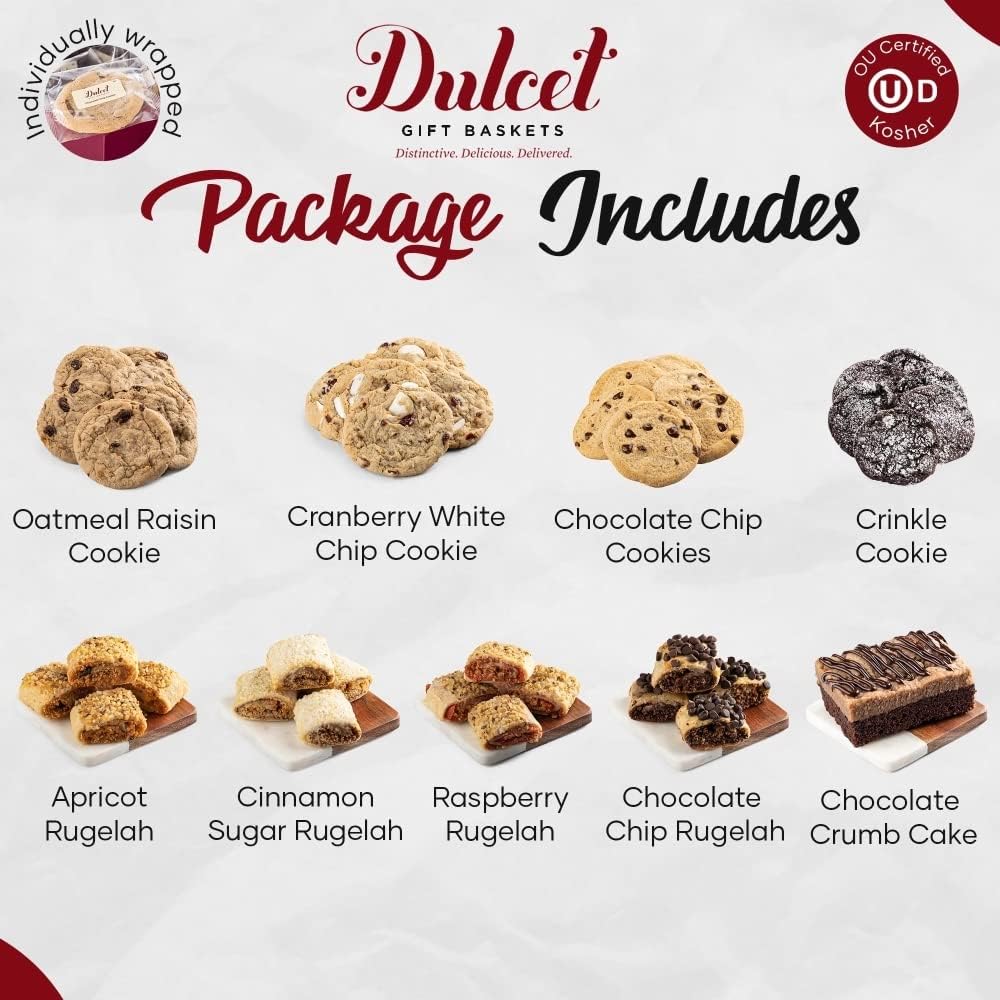 Old Fashioned Bakery Gift Tin - Cakes Food Gifts Box for Men & Women Baked Goods, Dessert Sweets Gourmet Food Gifts By Dulcet Gift Baskets