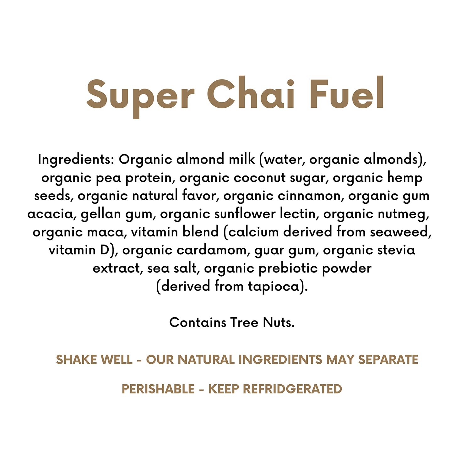 Remedy Organics Protein | Super Chai Fuel | Plant Based Protein Shakes, Ready To Drink | USDA Organic, Gluten Free, Dairy Free, Soy Free