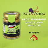 Authentic Taste Africa Pepper Sauces & Purees - Traditional West African Chili Sauce Made with a Variety of Peppers, Ginger & Garlic, Flavor-Packed