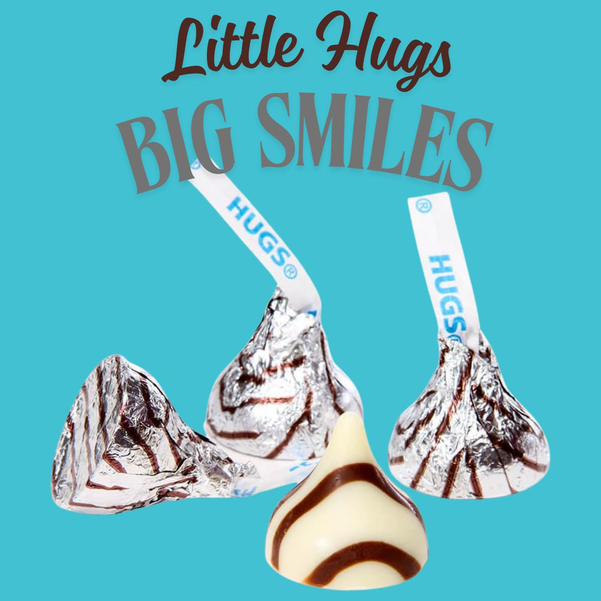 Candykrave Hershey'ss Silver Hugs Kisses Chocolate candy - 2LB (200 pcs) Bulk Halloween Kisses chocolate Candies - Delicious Silver Foil Bulk
