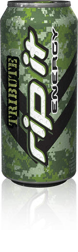 Rip It Energy Tribute Drink 16 Fl Oz Cans, (Pack of 10, Total of 160 Oz)
