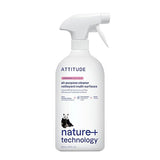 ATTITUDE All Purpose Cleaner Spray, EWG Verified, Vegan, Made with 94% Plant-Based Ingredients, Streak-Free for Kitchen, Bathroom, Glass & More
