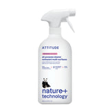 ATTITUDE All Purpose Cleaner Spray, EWG Verified, Vegan, Made with 94% Plant-Based Ingredients, Streak-Free for Kitchen, Bathroom, Glass & More